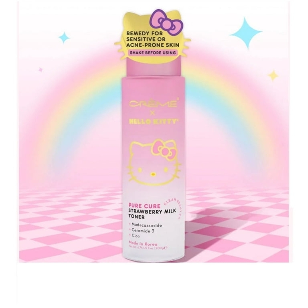 Crème x Hello Kitty Pink Strawberry Milk Toner